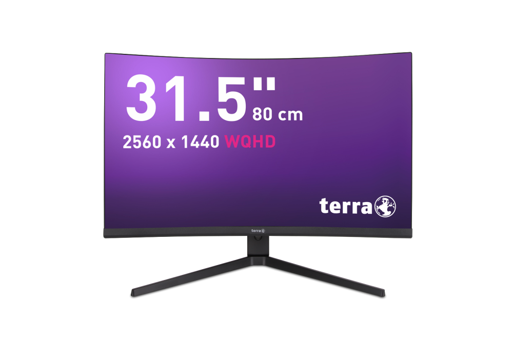 TERRA LCD/LED 3285W HA black CURVED USB-C/HDMI/DP (3030245)