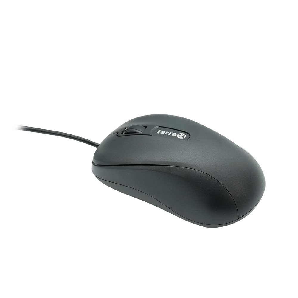 TERRA Mouse 1500 Corded USB black 3 Tasten, symmet (2920513)
