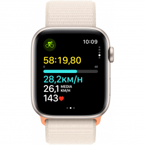 Apple Watch SE Aluminium Cellular 44mm Polarstern (Sport Loop polarstern) NEW
