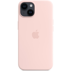 APPLE iPhone 14 Silicone Case with MagSafe - Chalk Pink