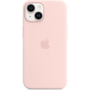 APPLE iPhone 14 Silicone Case with MagSafe - Chalk Pink