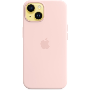 APPLE iPhone 14 Silicone Case with MagSafe - Chalk Pink