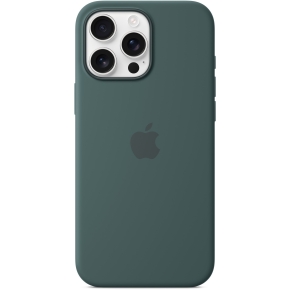 APPLE iPhone16 Pro Max Silicone Case with MagSafe - Lake Green