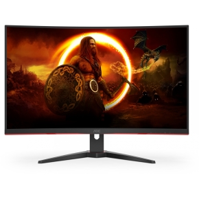 80cm/32 (2560x1440) AOC Gaming CQ32G2SE/BK Curved QHD 165Hz 1ms 2xHDMI DP LS Black/Red