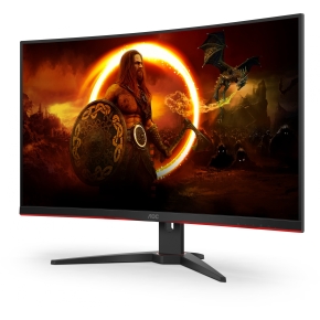 80cm/32 (2560x1440) AOC Gaming CQ32G2SE/BK Curved QHD 165Hz 1ms 2xHDMI DP LS Black/Red