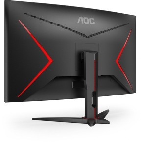 80cm/32 (2560x1440) AOC Gaming CQ32G2SE/BK Curved QHD 165Hz 1ms 2xHDMI DP LS Black/Red