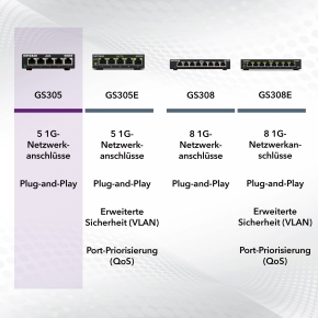 5P Netgear GS305 RM