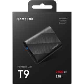 2TB Samsung Portable T9 USB 3.2 Gen2 Black retail