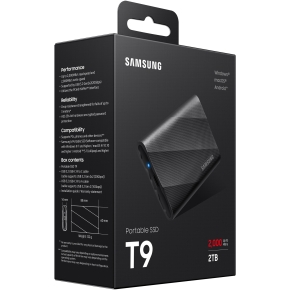 2TB Samsung Portable T9 USB 3.2 Gen2 Black retail