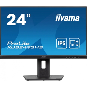 61cm/24 (1920x1080) iiyama ProLite XUB2493HS-B6 16:9 FHD IPS 0.5ms 100Hz HDMI DP Pivot