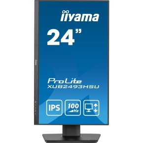 61cm/24 (1920x1080) iiyama ProLite XUB2493HSU-B7 16:9 FHD IPS 1ms 100Hz HDMI DP Speaker Pivot Black