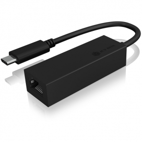 ICY BOX IB-LAN100-C3 USB-C > Gigabit LAN (ST-BU) Adapter Schwarz
