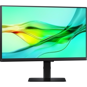 61cm/24 (2560x1440) Samsung LS24D600UAUXEN 16:9 WQHD IPS 5ms 100Hz DP HDMI USB-C Pivot KVM Black