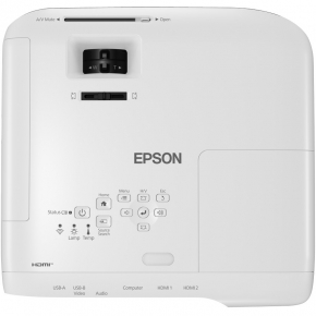 (1920x1080) Epson EB-FH52 4000-Lumen 16:9 VGA 2xHDMI USB composite Video WLAN Speaker Full HD White