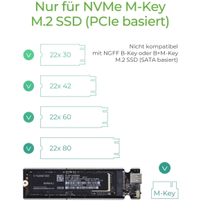 ICY BOX IB-1817M-C31 Externes USB-C 3.1 Gehäuse für M.2 NVMe SSD Aluminium