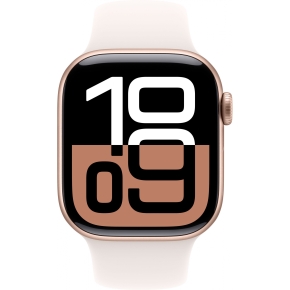 APPLE Watch Series 10 GPS 42mm Rose Gold Aluminium Case with Light Blush Sport Band - M/L