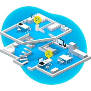 AVM FRITZ! Powerline 1260E 1200Mbit/s Eingebauter Ethernet-Anschluss WLAN white 1Stück(e) Single