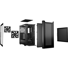 Midi be quiet! PURE BASE 501 Airflow Window Black