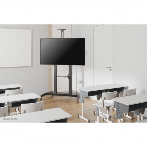 Neomounts PLASMA-M1950E mobiler Bodenständer für Flachbild-Fernseher bis 100 (254 cm), Höhenverstellbar - Schwarz