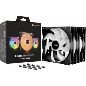 140mm be quiet! LIGHT WINGS LX PWM Triple-Pack