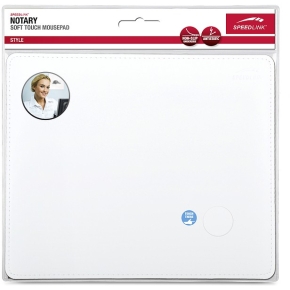 Speedlink Mauspad NOTARY. Soft Touch. weiß retail