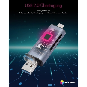 ICY BOX IB-CR200-C Multi-USB SD/MicroSD Kartenleser