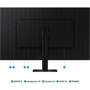 80cm/32 (3840x2160) Samsung S32D700EAU VIEWFINITY 16:9 4K 60Hz HDR10 5ms HDMI DP Black