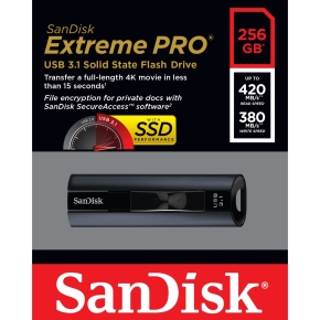 STICK 256GB USB 3.2 SanDisk Extreme Pro black