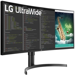 88,9cm/35 (3440x1440) LG 35WN75CP-B Curved 21:9 5ms 2xHDMI DP USB-C VESA Speaker UWQHD