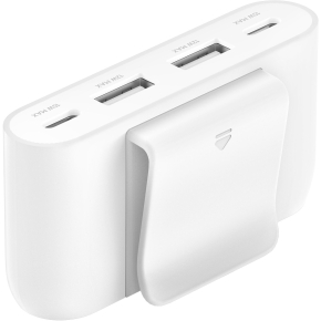 Belkin 4-Port USB-Splitter 2x USB-C, 2xUSB-A, max.30 W, weiss