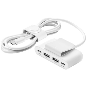Belkin 4-Port USB-Splitter 2x USB-C, 2xUSB-A, max.30 W, weiss