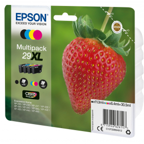 Epson Tinte 29XL C13T29964012 4er Multipack (BKMCY) bis zu 450 Seiten