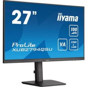 68,6cm/27 (2560x1440) Iiyama ProLite XUB2794QSU-B6 WQHD LED 100Hz 1ms HDMI DP USB LS VESA Pivot Black