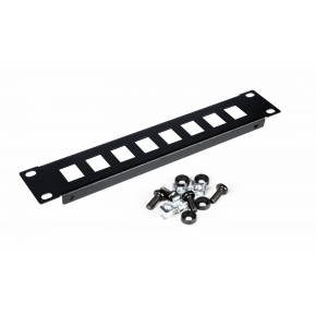 Equip Patchpanel 10 mit Keystone Montage 1U. schwarz