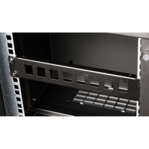 Equip Patchpanel 10 mit Keystone Montage 1U. schwarz