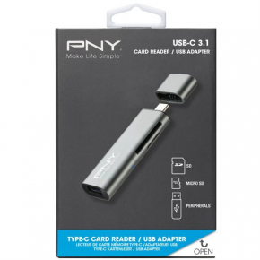 PNY USB-C Dual-Slot-Cardreader