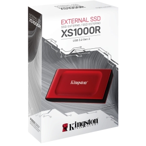 1TB Kingston XS1000 USB 3.2 Gen2 Red