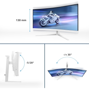 Philips 86.4cm (34.0) 34M2C5501A 21:09 2xHDMI+DP+USB Curved