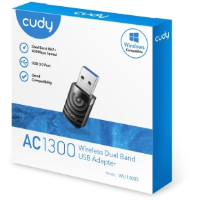 Z Cudy AC1300 Wi-Fi USB 3.0 Adapter