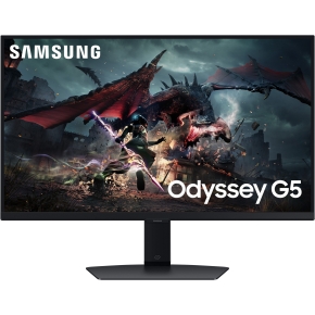 68,6cm/27 (2460x1440) Samsung Odyssey G5 S27DG500EU QHD IPS LED Gaming 1ms 180Hz HDR400 HDMI DP Pivot Black