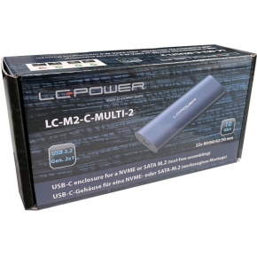 LC-Power NVMe/SATA M.2-SSD USB3.2 Gen2 LC-M2-C-MULTI-2