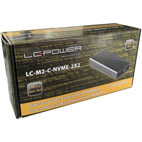 LC-Power NVMe M.2-SSD USB3.2 Gen2 LC-M2-C-NVME-2X2