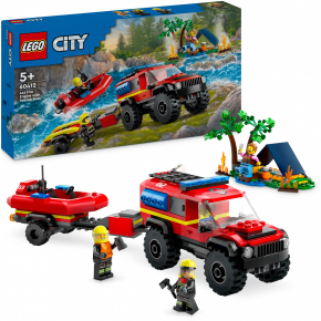 LEGO City Feuerwehrgeländewagen mit Rettungsboot 60412