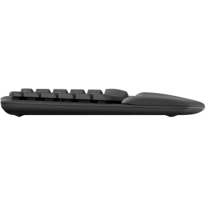 Logitech Wave Keys Keyboard with cushioned palm rest wireless Bluetooth LE QWERTY graphite (PAN)