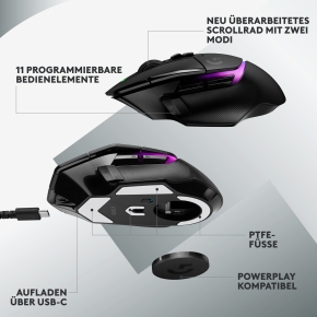 LOGITECH G502 X PLUS - BLACK/PREMIUM - EER2