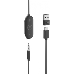 Logitech Zone Wired Earbuds Teams - GRAPHITE - EMEA