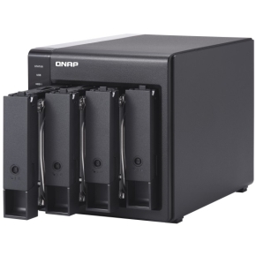 4-Bay QNAP TR-004 - 2.5/3.5 Zoll - Serial ATA II - 0,1,5,10,JBOD - 3.2 Gen 1 (3.1 Gen 1) - USB Typ-C Gehäuse