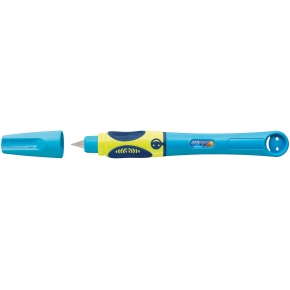 Pelikan Füllhalter griffix P2NBL NeonFreshBlue Links. Faltschachtel