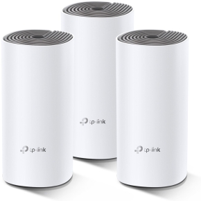 TP-LINK Deco E4 Mesh-WLAN 3-Pack (Router, 2 Extender) (AC1200)