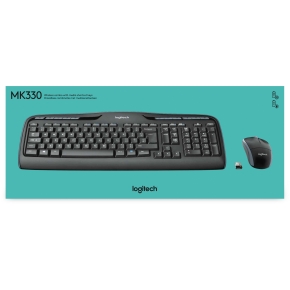 Logitech Desktop MK330 Wireless Black - US Layout